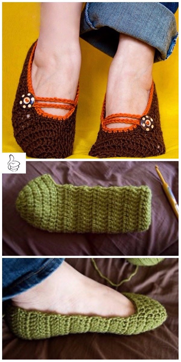 Crochet Women Slippers Shoe Patterns Adult Slippers