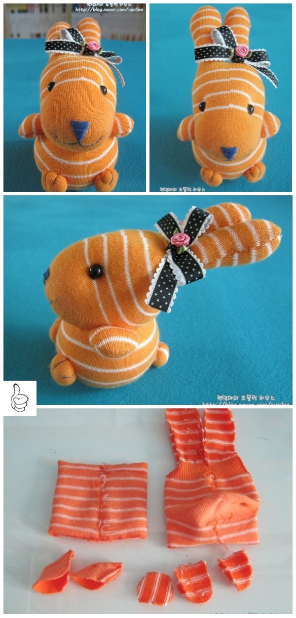 DIY Sock Bunny Sew Patterns Sock Bunny Softies Tutorial