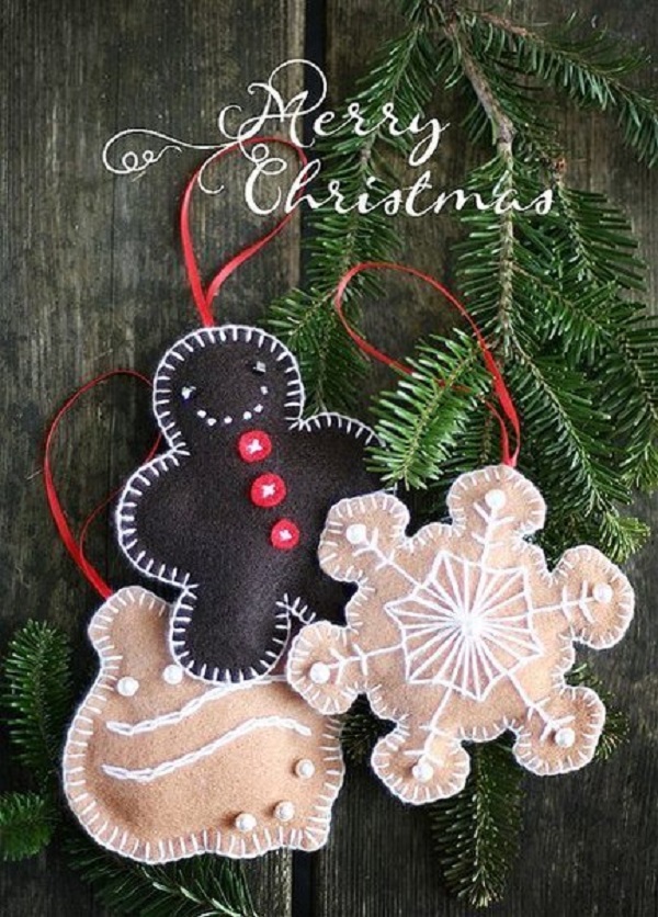 DIY Felt Christmas Ornament Craft Ideas & Tutorials - DIY Felt ...