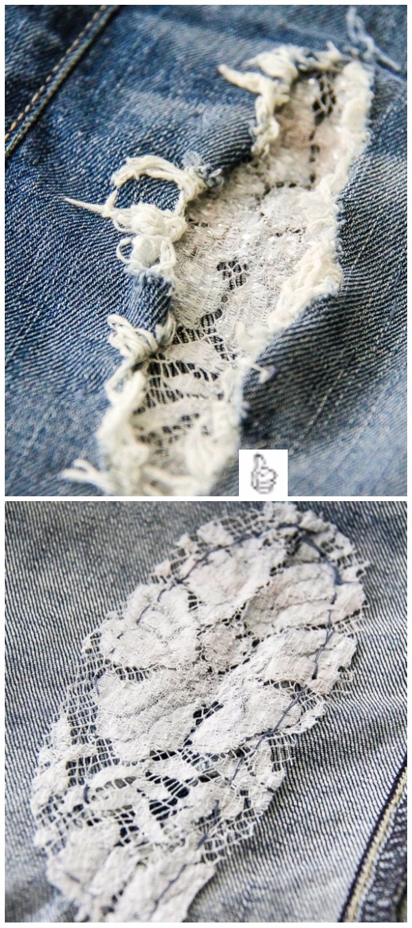 Clever Ways to Patch Your Knee Holes - DIY Patching Holes in Jeans with ...