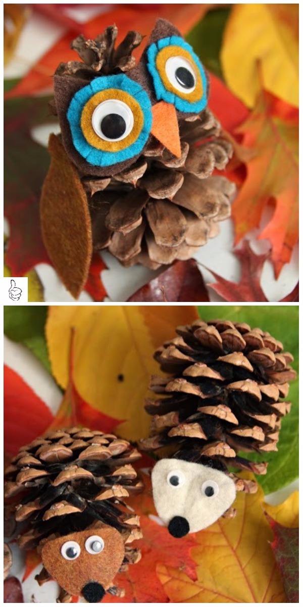 DIY Pinecone Craft Ideas Autumn Crafts & Tutorials